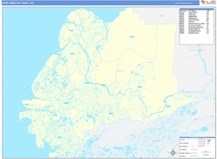 Wade Hampton Borough (County), AK Digital Map Basic Style